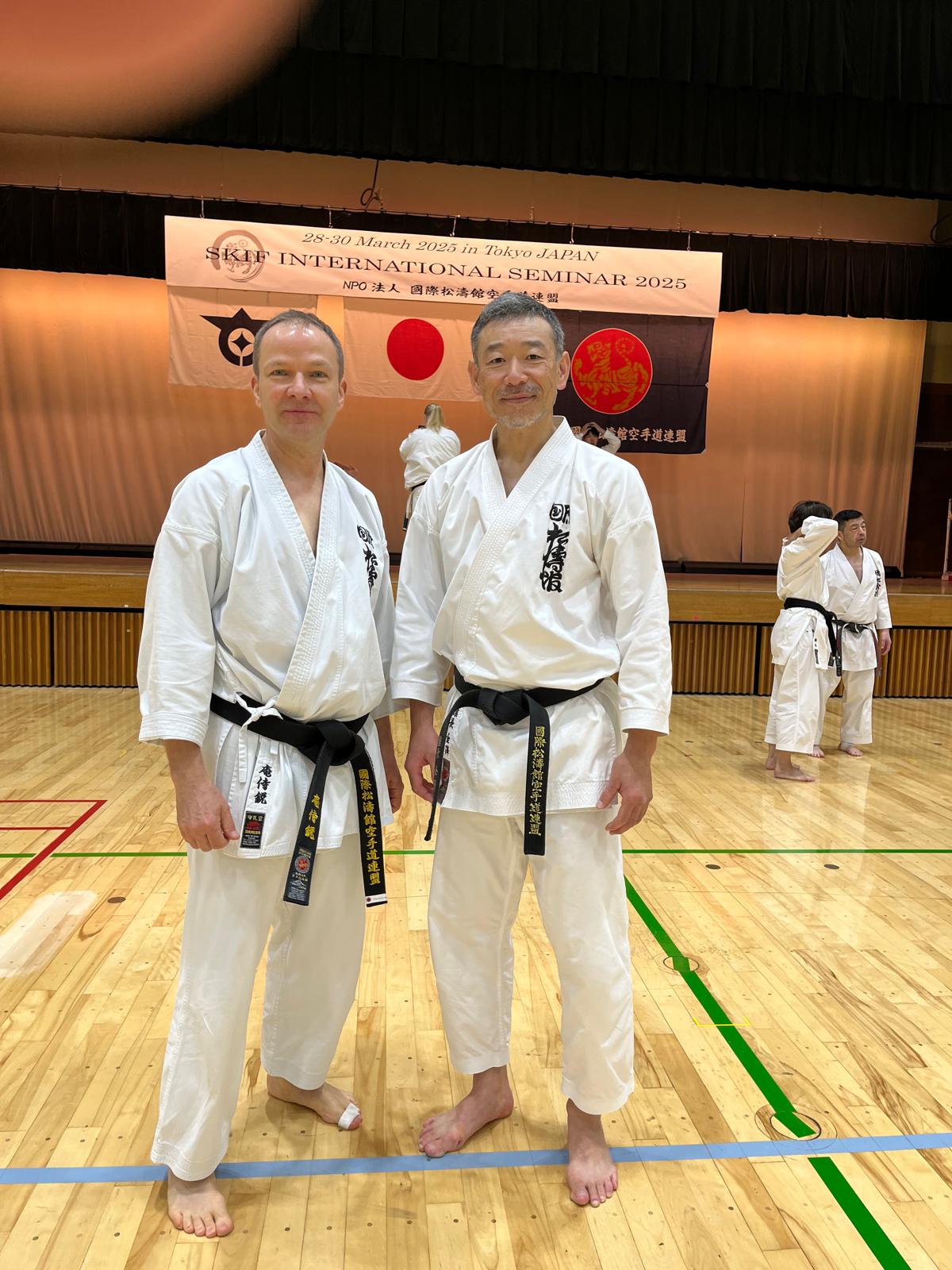 Zdjęcie z seminarium karate SKIF International Seminar 2025 w Tokio - Kanazawa Kancho